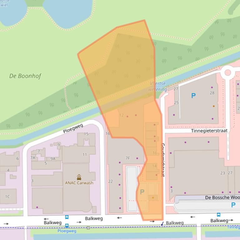 Kaart van postcodegebied 5232BP.