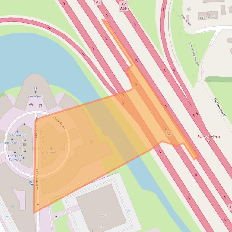 Kaart van postcodegebied 5232CD.