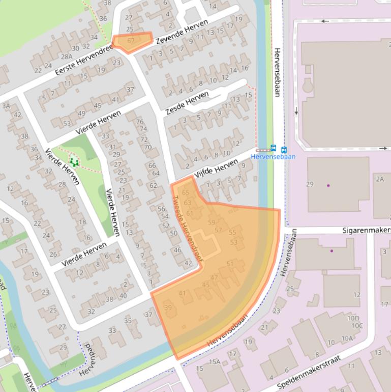 Kaart van postcodegebied 5232JB.