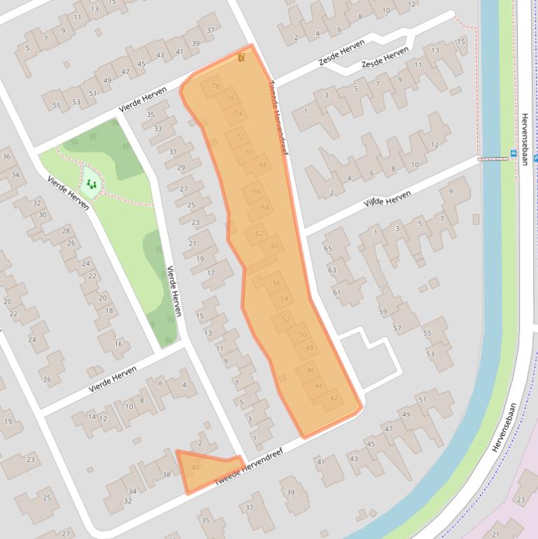 Kaart van postcodegebied 5232JD.