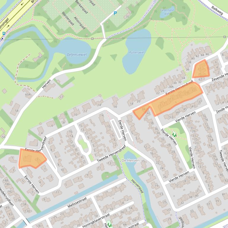 Kaart van postcodegebied 5232JJ.