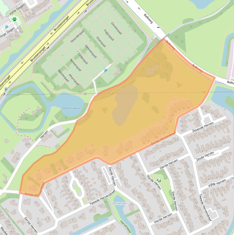 Kaart van postcodegebied 5232JK.