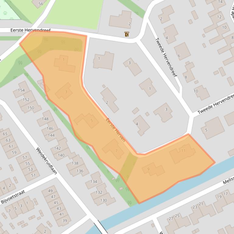 Kaart van postcodegebied 5232JM.