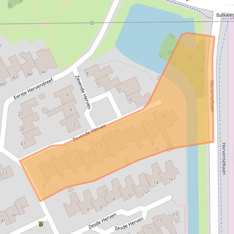 Kaart van postcodegebied 5232JX.