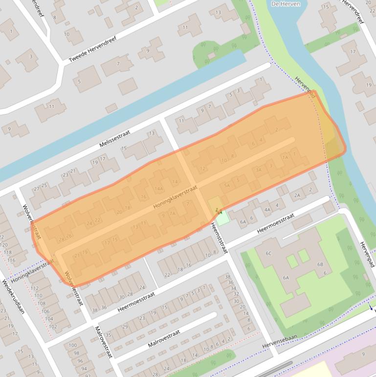 Kaart van postcodegebied 5232KH.