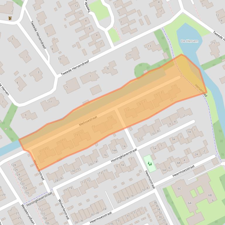 Kaart van postcodegebied 5232KJ.
