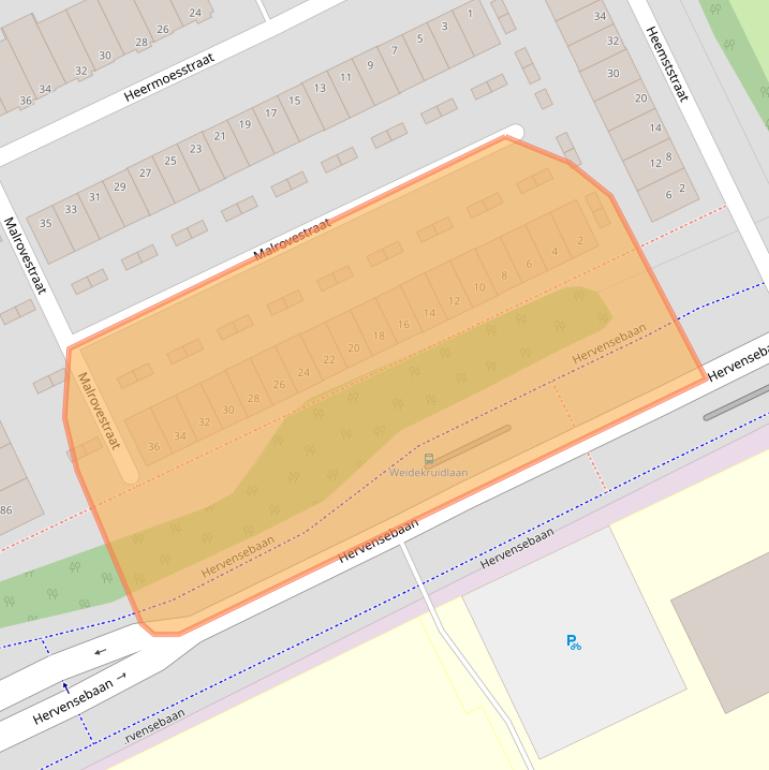 Kaart van postcodegebied 5232KK.