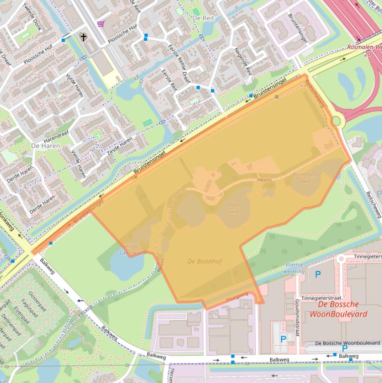 Kaart van postcodegebied 5232NB.