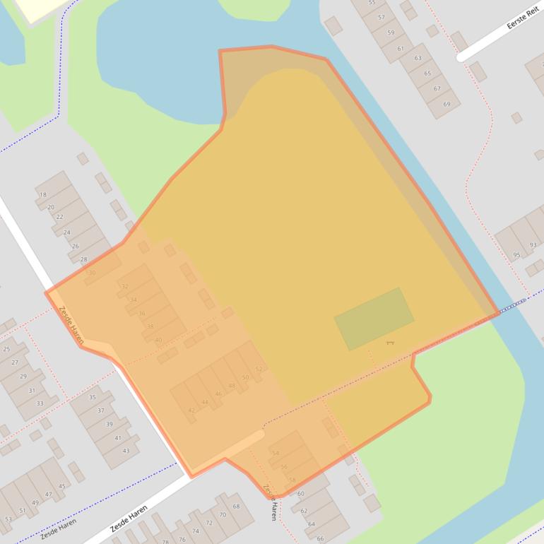 Kaart van postcodegebied 5233CP.