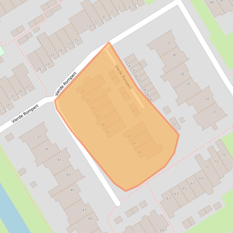 Kaart van postcodegebied 5233GB.