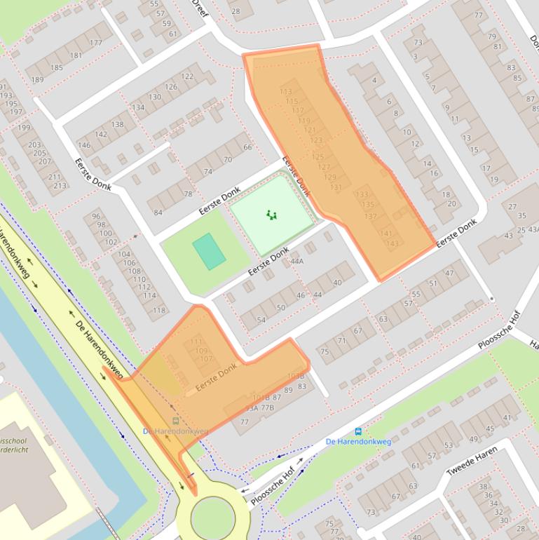 Kaart van postcodegebied 5233HK.