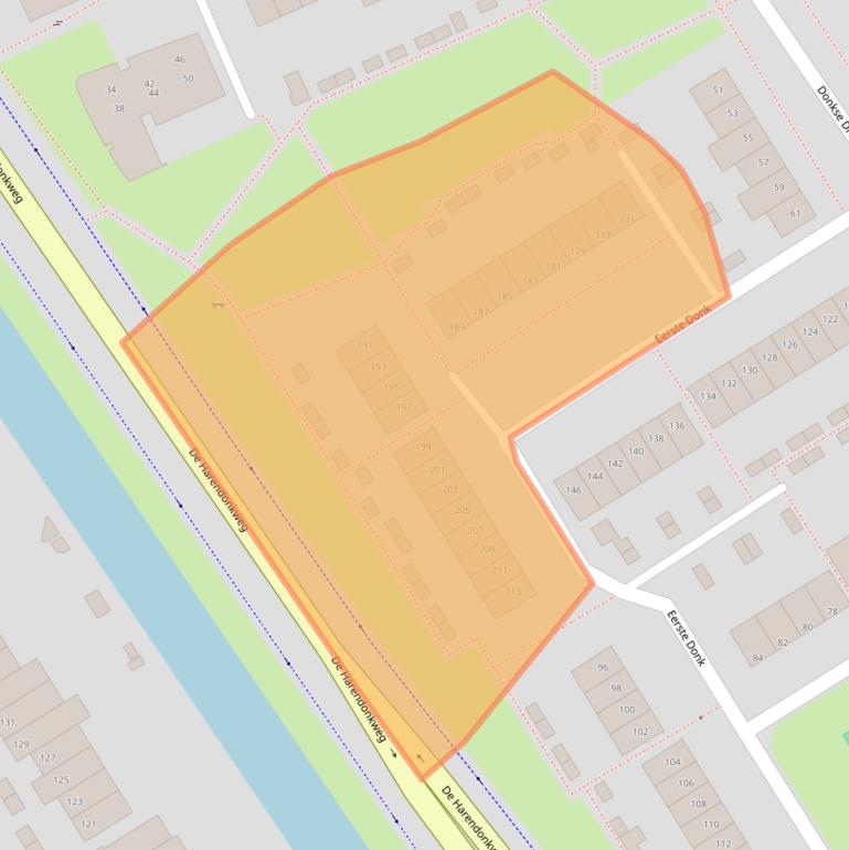 Kaart van postcodegebied 5233HL.