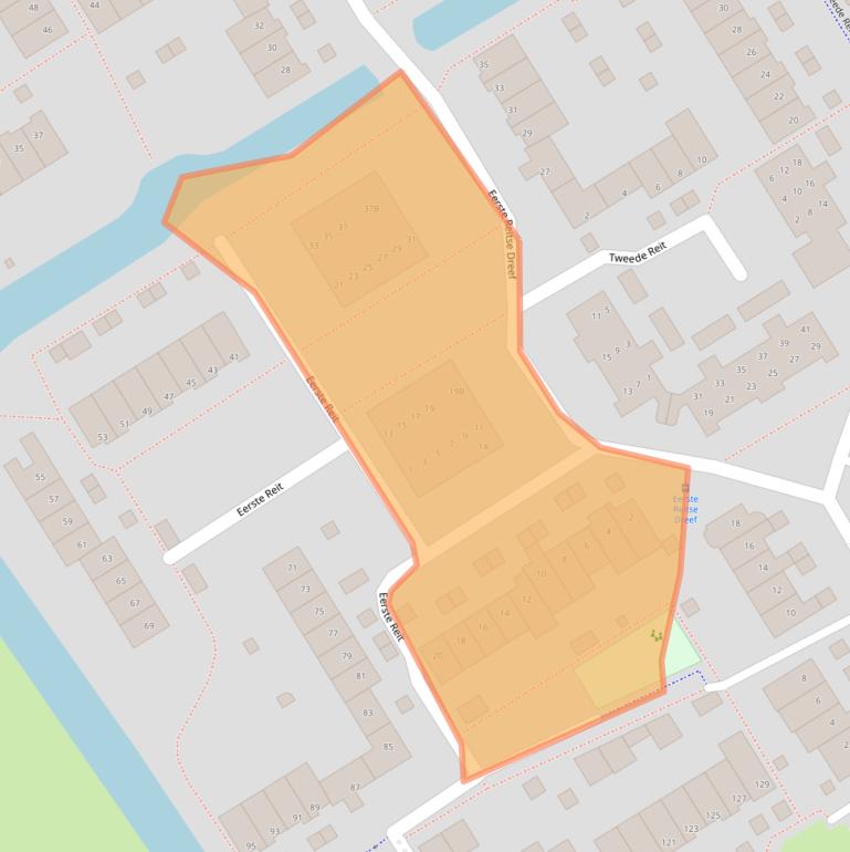 Kaart van postcodegebied 5233JP.