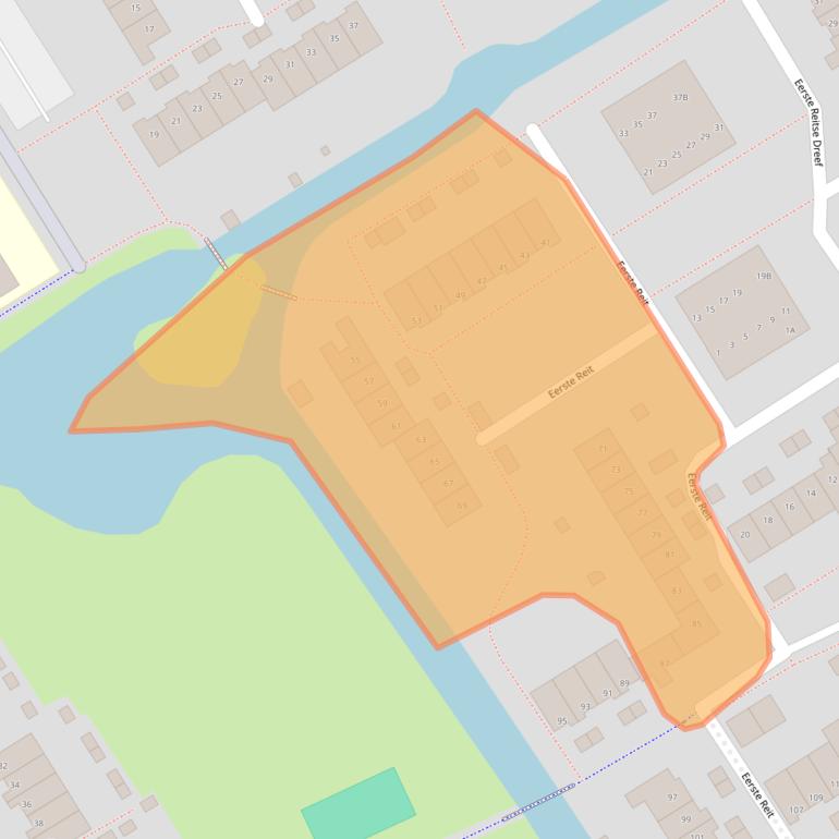 Kaart van postcodegebied 5233JR.