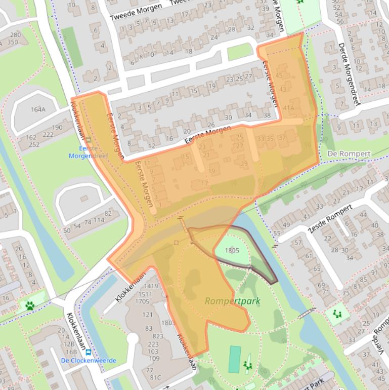 Kaart van postcodegebied 5233NA.