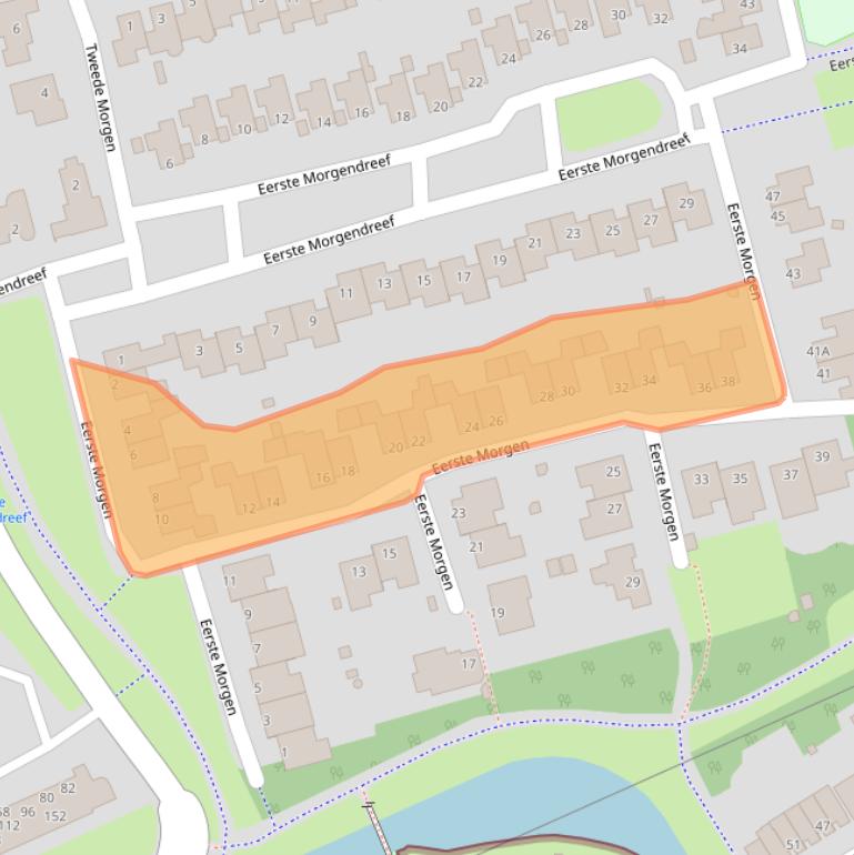 Kaart van postcodegebied 5233NB.