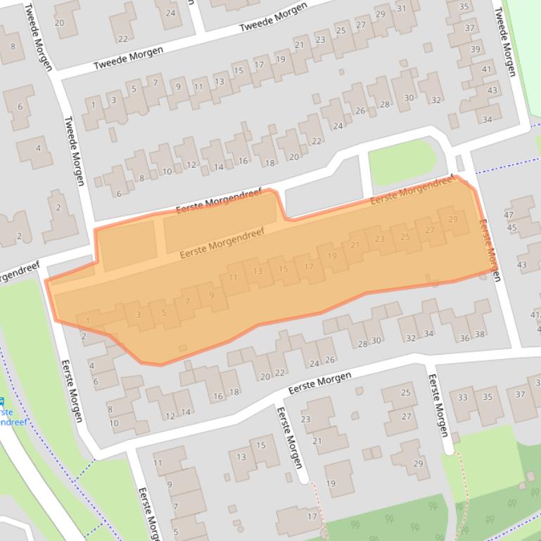 Kaart van postcodegebied 5233NC.