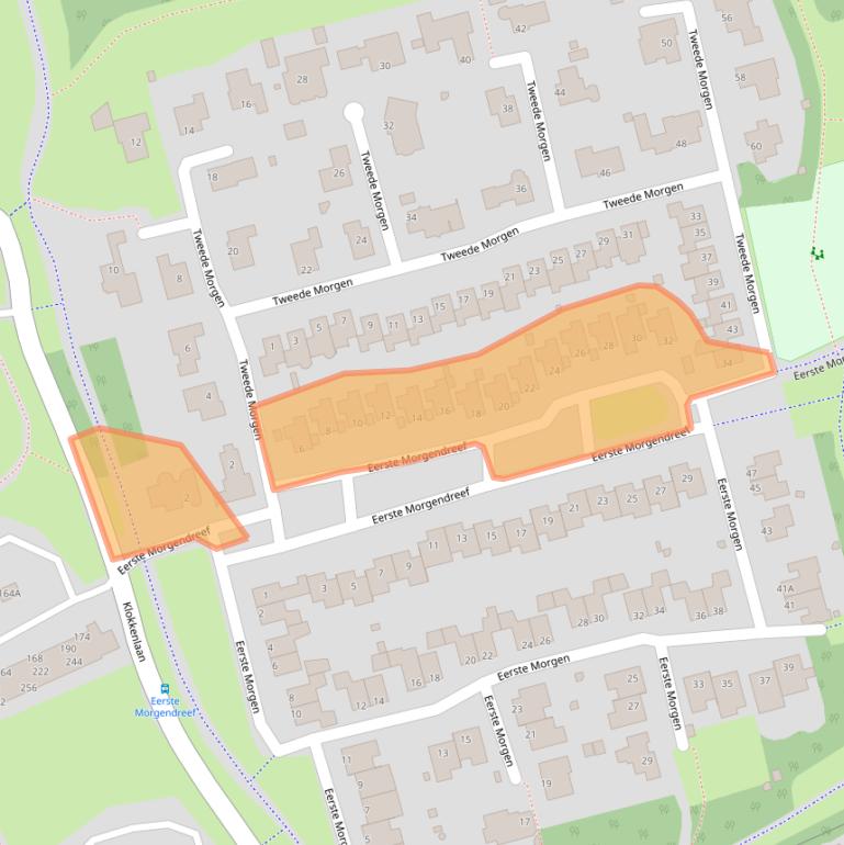 Kaart van postcodegebied 5233ND.