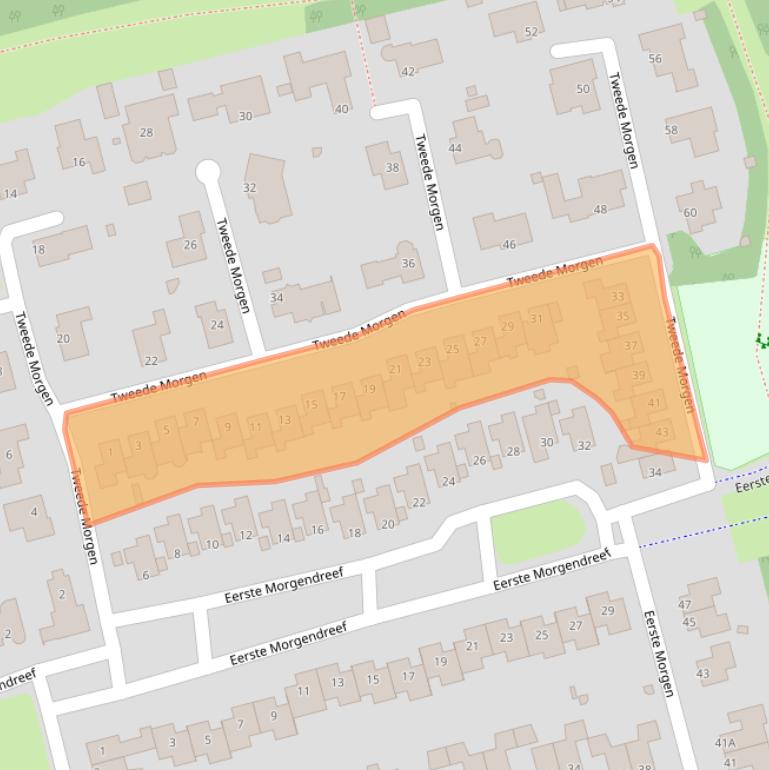 Kaart van postcodegebied 5233NE.