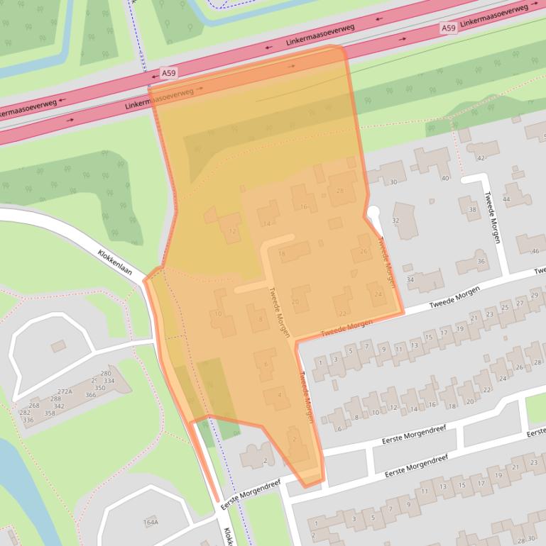 Kaart van postcodegebied 5233NG.