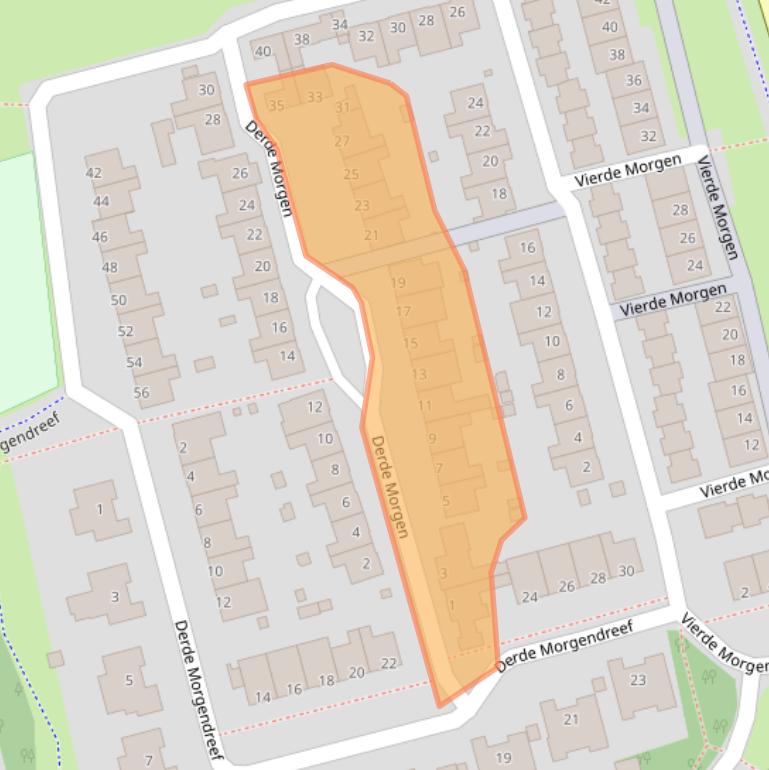 Kaart van postcodegebied 5233NL.
