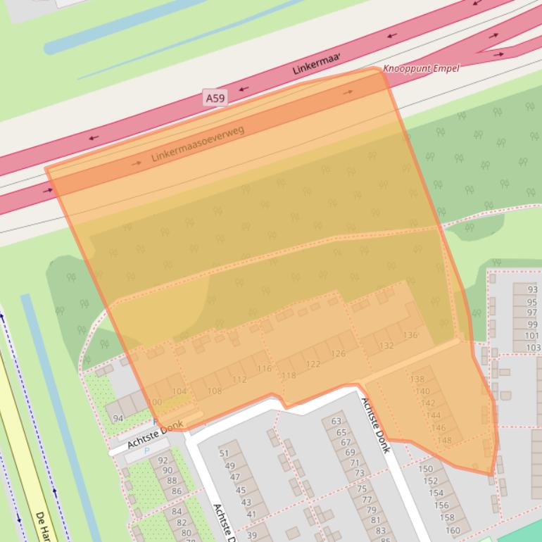Kaart van postcodegebied 5233PE.