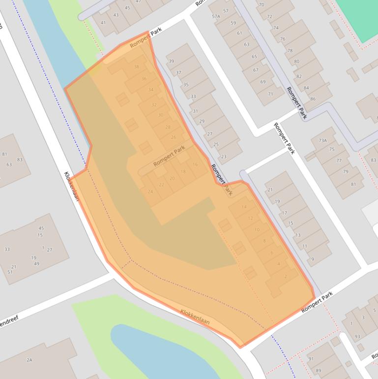 Kaart van postcodegebied 5233RN.