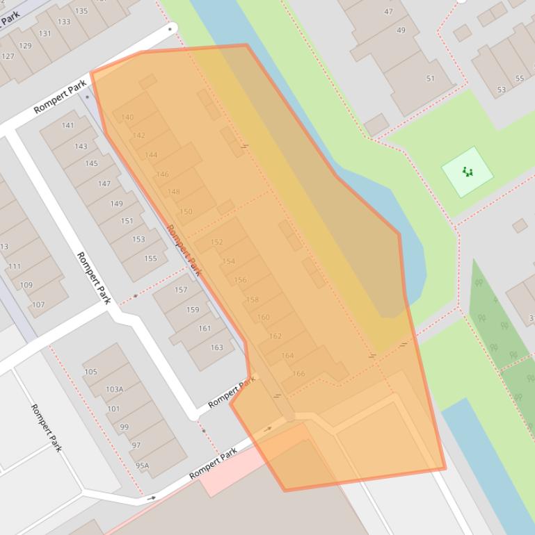 Kaart van postcodegebied 5233RS.