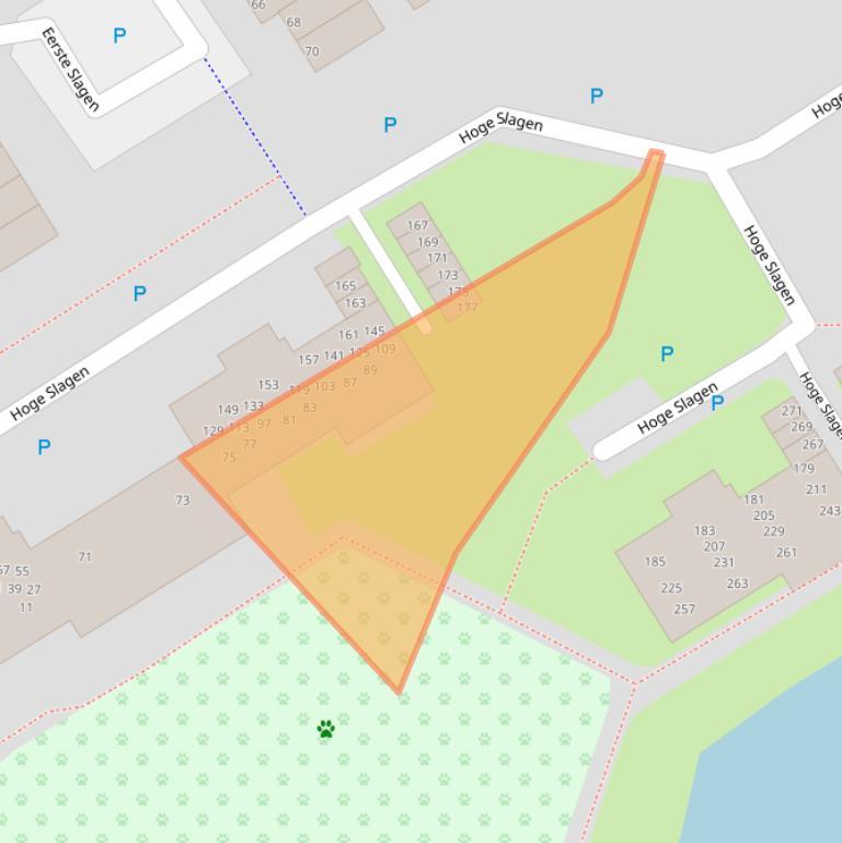 Kaart van postcodegebied 5233SE.