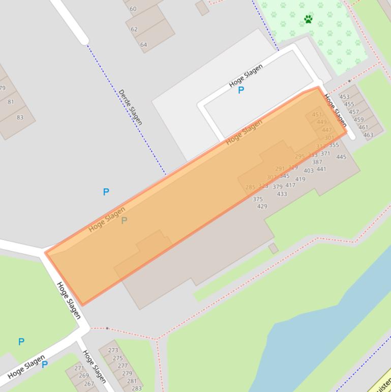 Kaart van postcodegebied 5233SL.