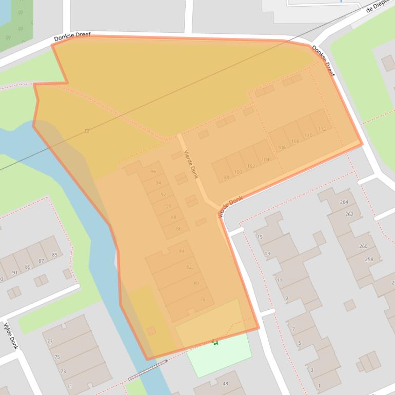 Kaart van postcodegebied 5233XK.