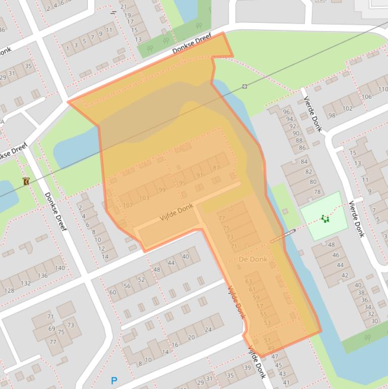 Kaart van postcodegebied 5233XM.