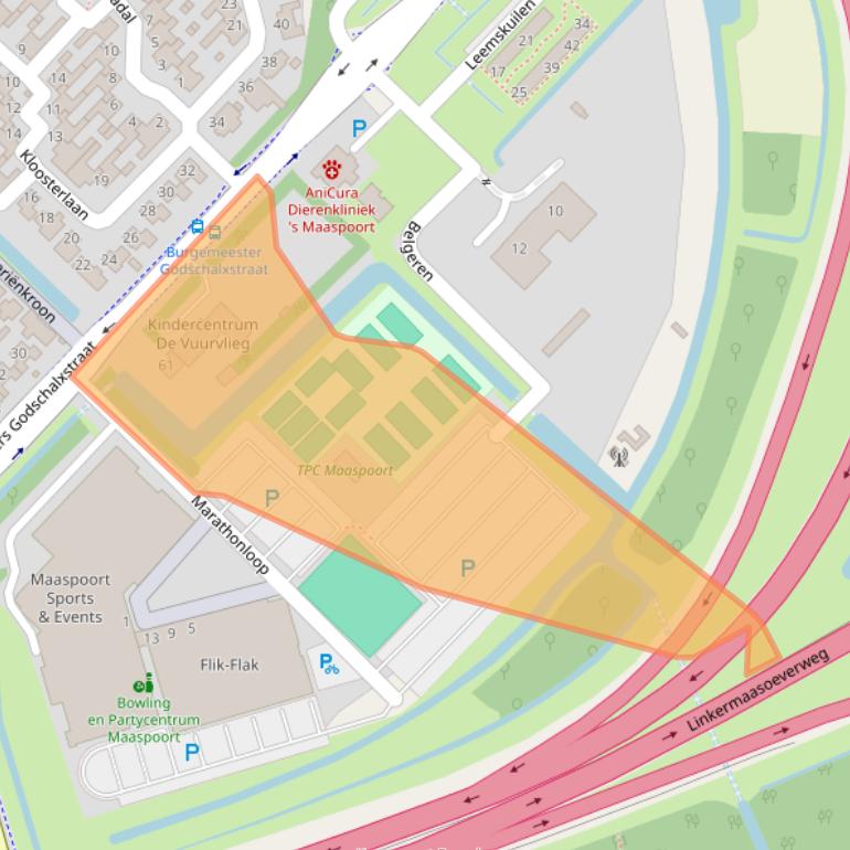 Kaart van postcodegebied 5235AB.