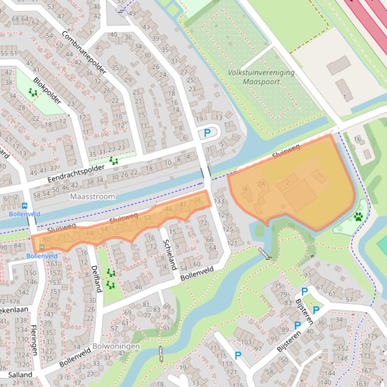 Kaart van postcodegebied 5235AH.