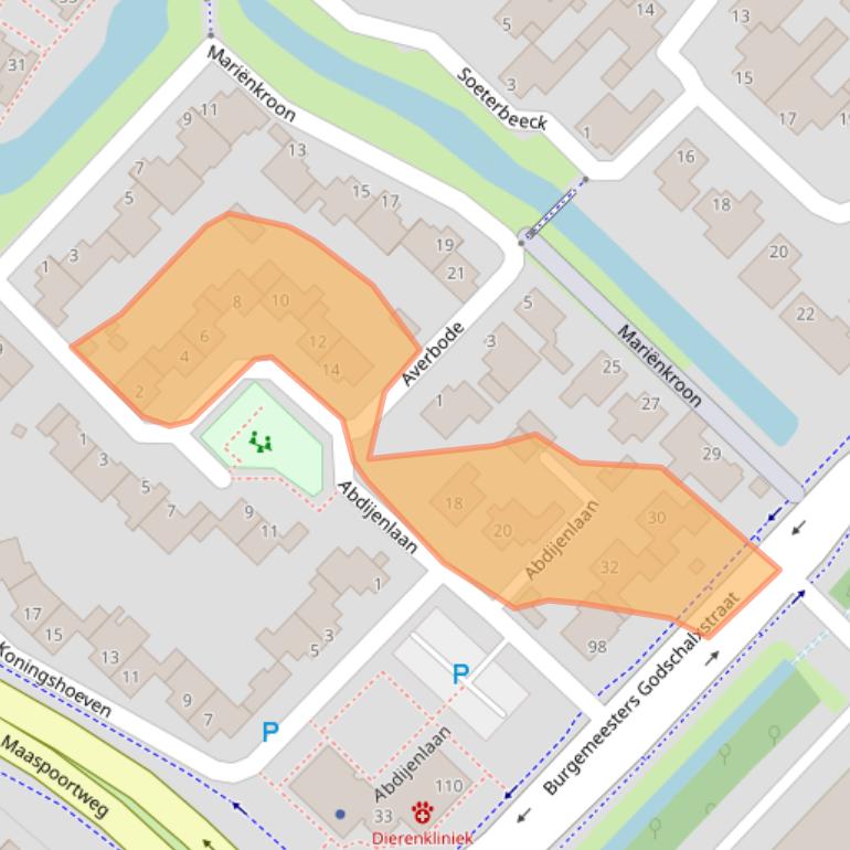 Kaart van postcodegebied 5235BV.