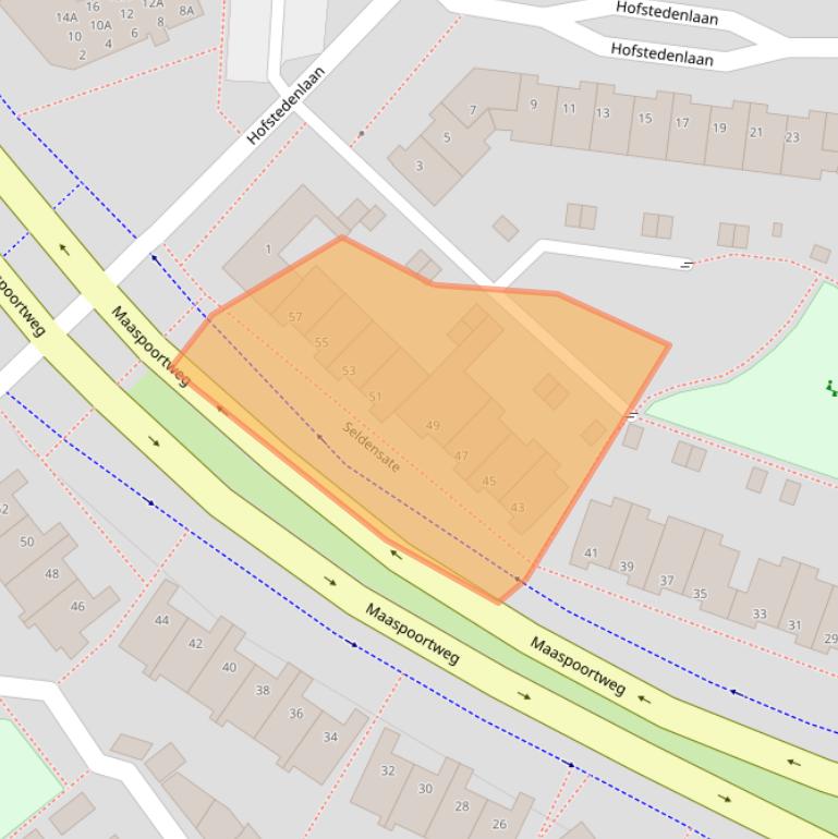 Kaart van postcodegebied 5235CB.