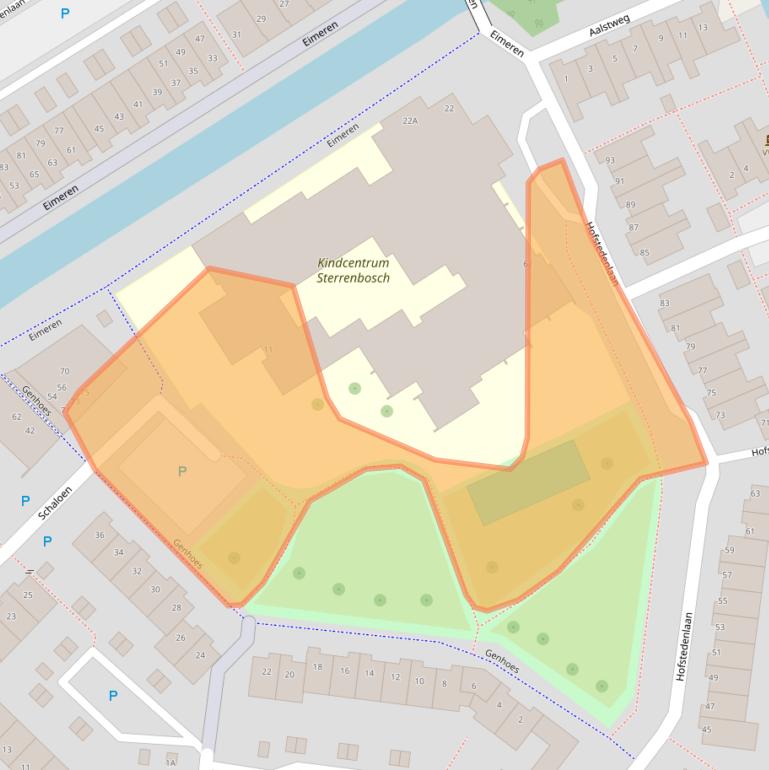 Kaart van postcodegebied 5235CG.