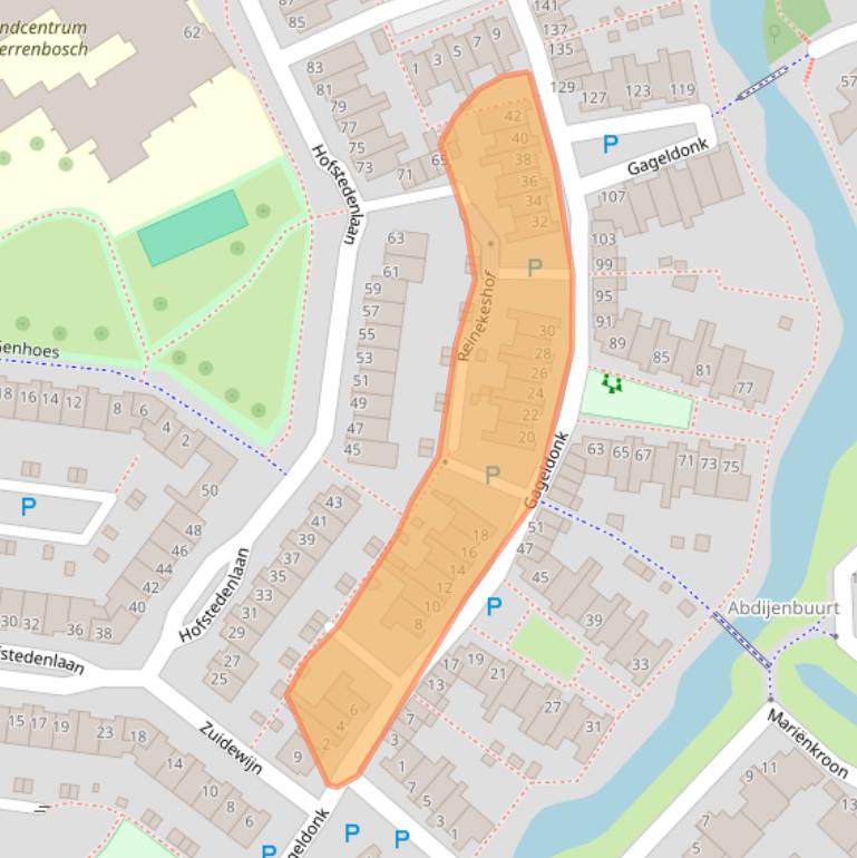 Kaart van postcodegebied 5235CP.