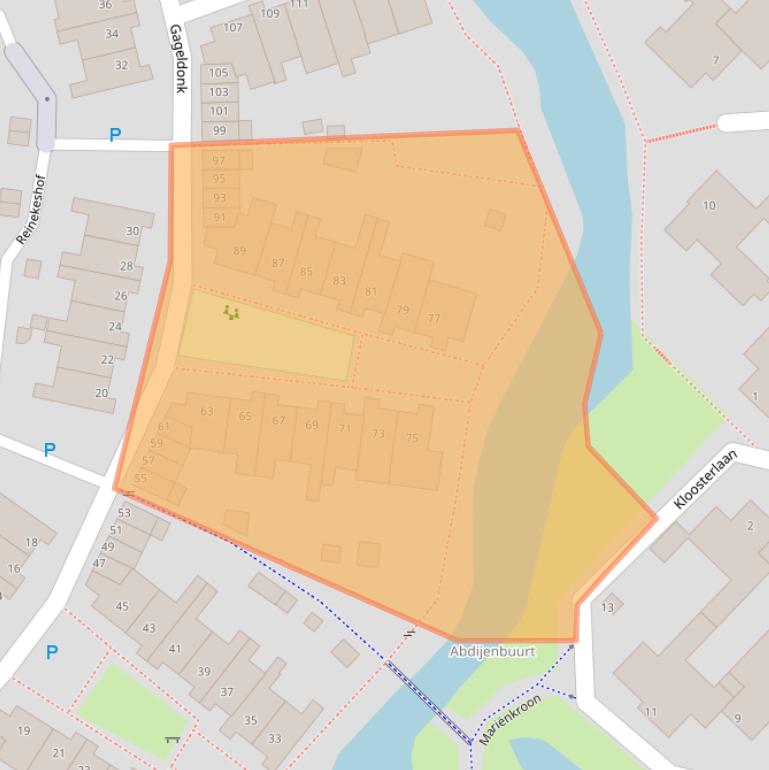 Kaart van postcodegebied 5235CS.