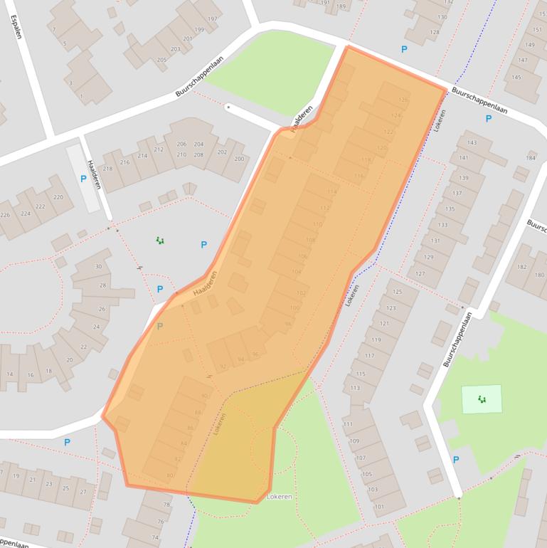 Kaart van postcodegebied 5235DH.