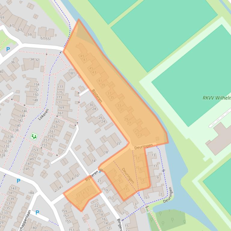 Kaart van postcodegebied 5235DK.