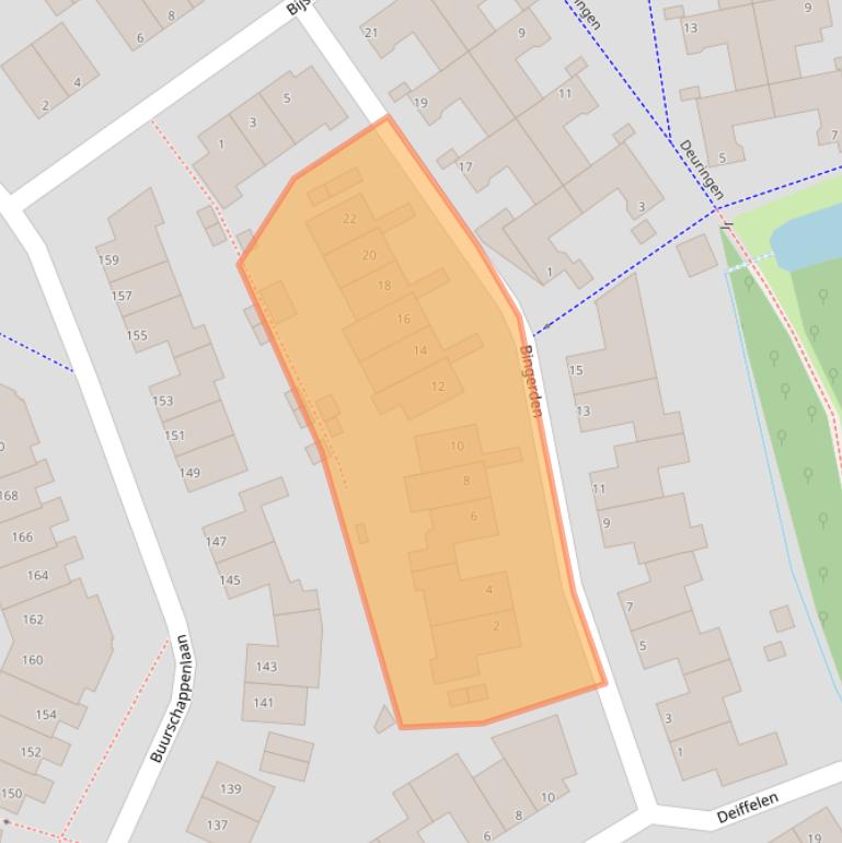 Kaart van postcodegebied 5235DM.