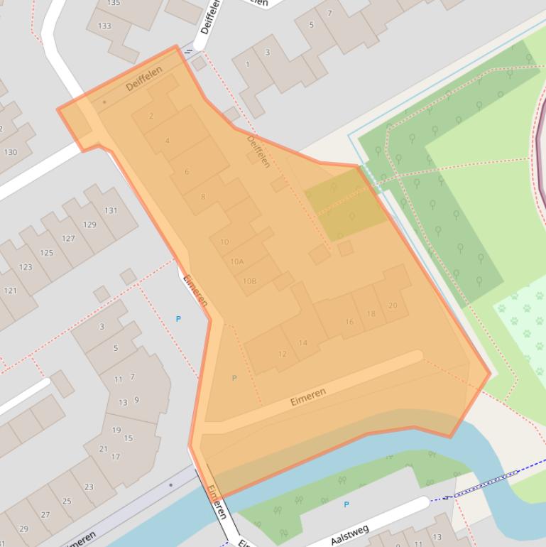 Kaart van postcodegebied 5235DT.