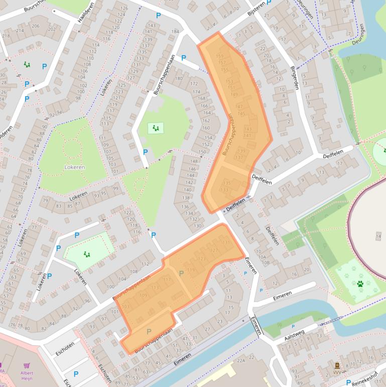 Kaart van postcodegebied 5235EC.