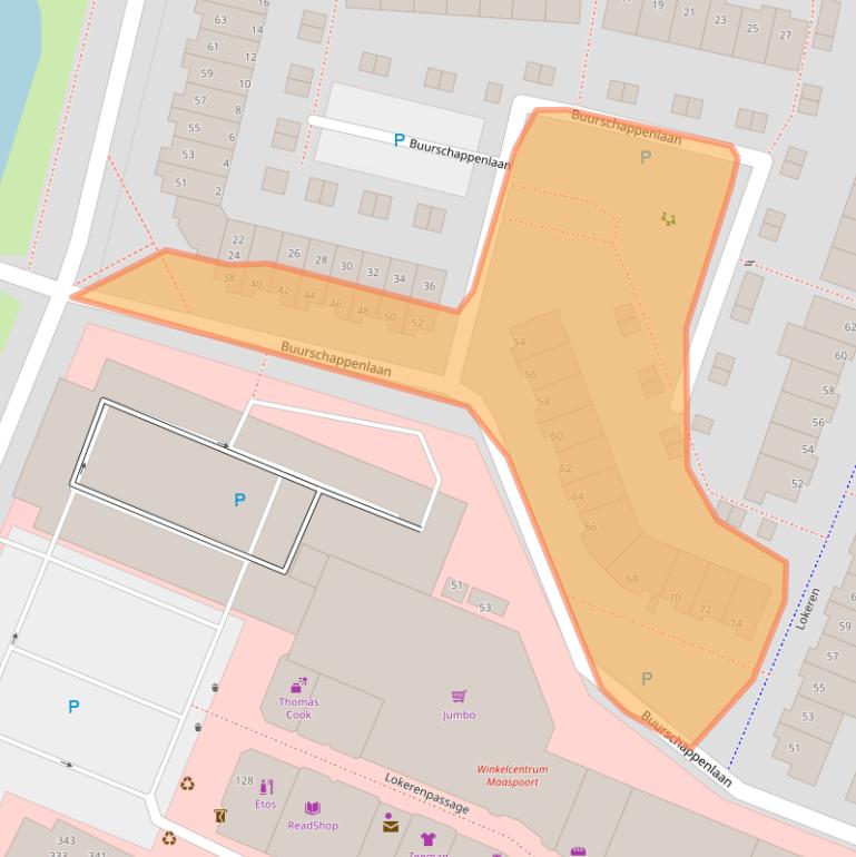 Kaart van postcodegebied 5235EG.