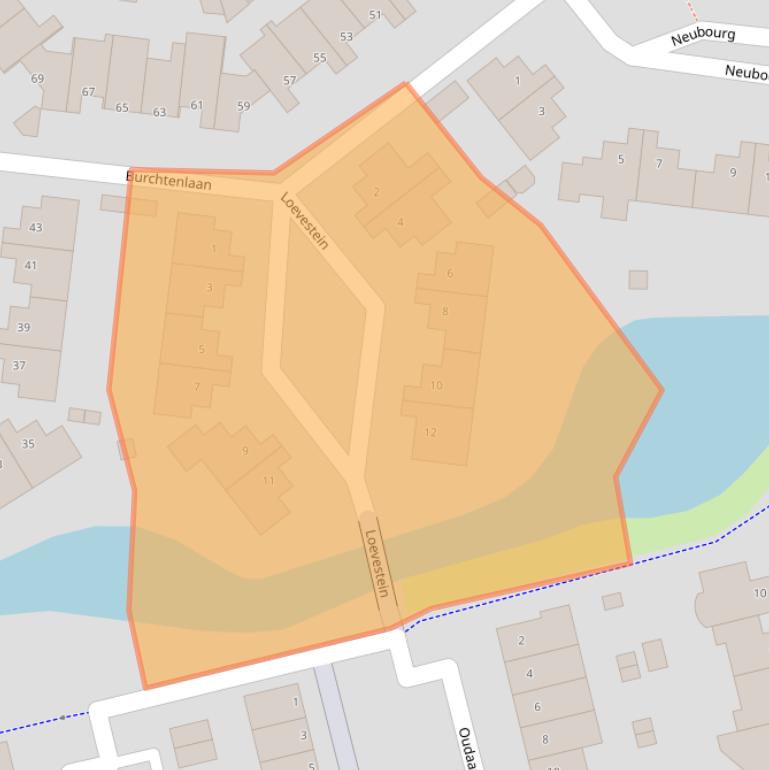 Kaart van postcodegebied 5235GC.