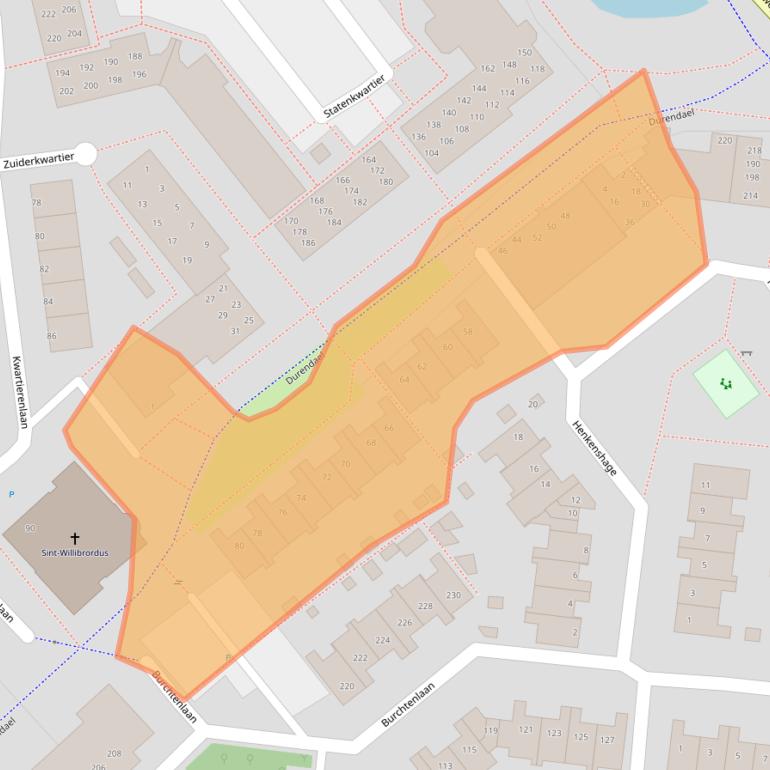 Kaart van postcodegebied 5235GP.