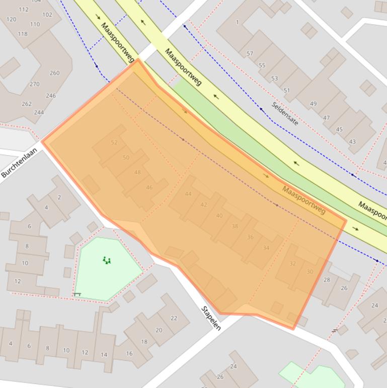 Kaart van postcodegebied 5235GZ.