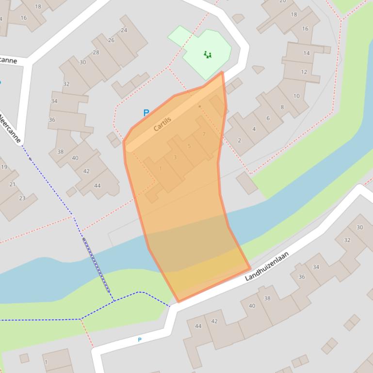Kaart van postcodegebied 5235HA.