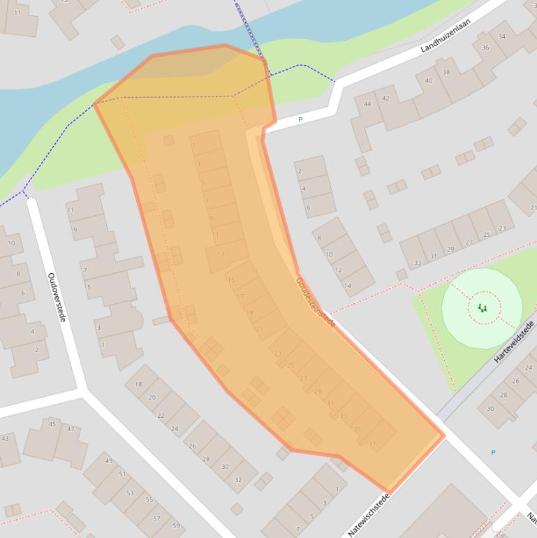 Kaart van postcodegebied 5235HW.